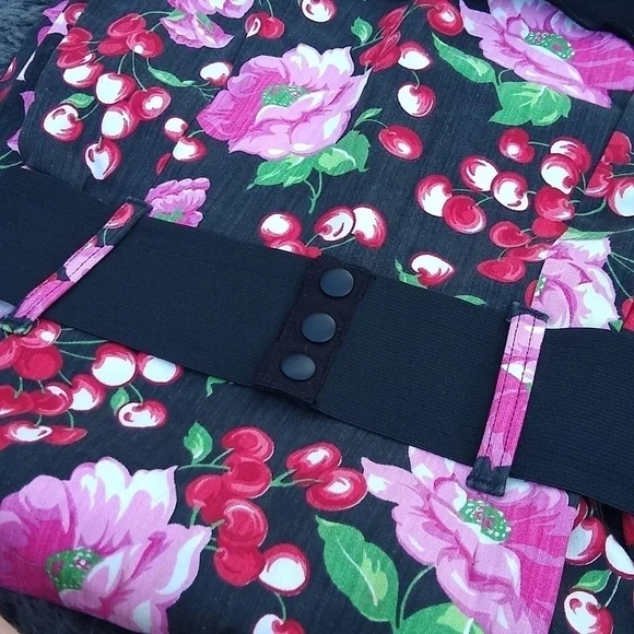 CHERRY Flower Rockabilly Dress - Picture 8 of 8